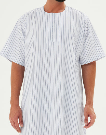 Style 1 - Navy Stripe  - Striped Cotton