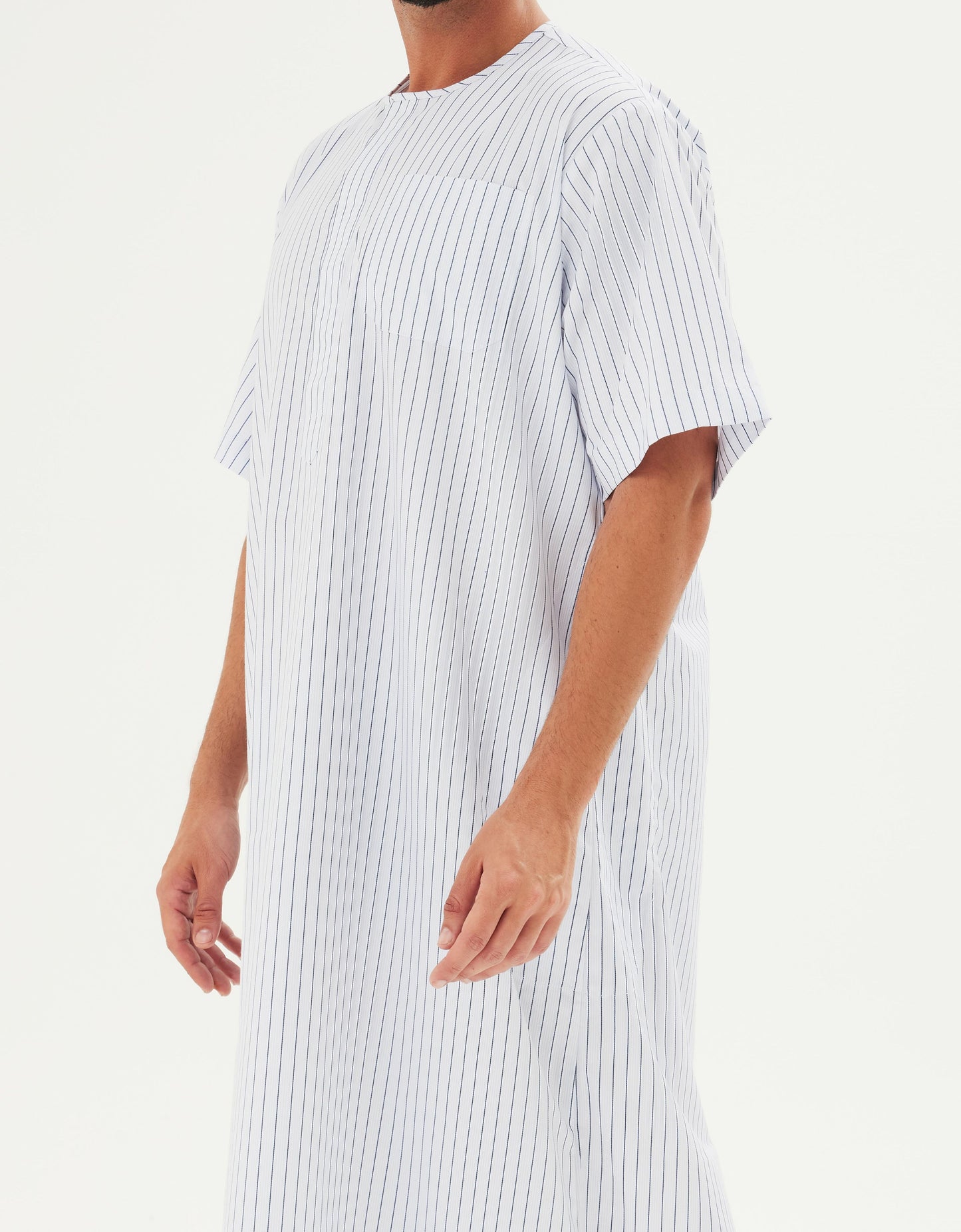 Style 2 - Navy Stripe  - Striped Cotton