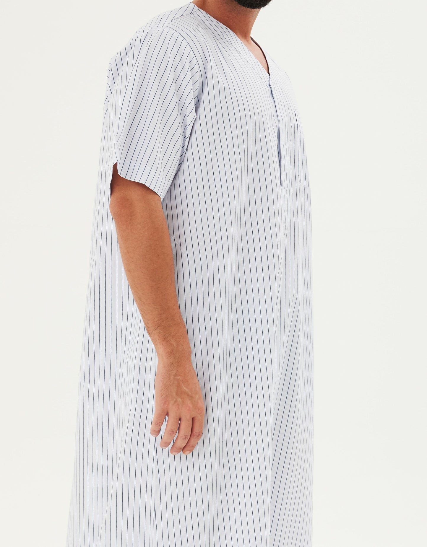 Style 7 - Navy Stripe  - Striped Cotton